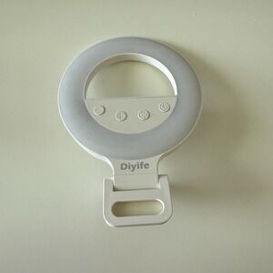 Cell Phone Ring Clip-On Light Use For Selfies, Has 3 LED Settings Rechargeable‎